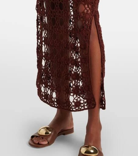 ANNA KOSTUROVA Bella crochet cotton maxi skirt 5