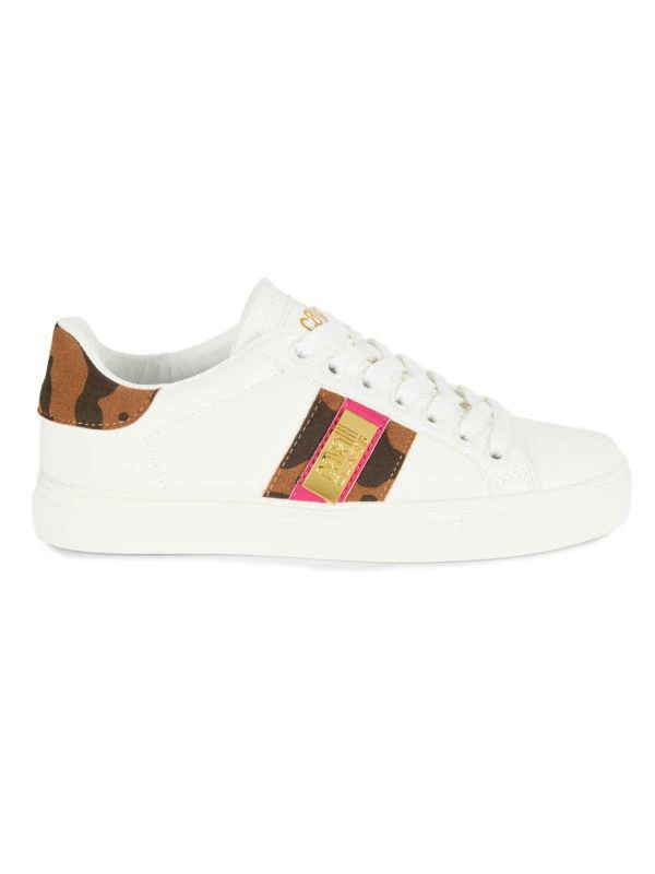 cavalli CLASS Logo Pattern Low Top Sneakers 1