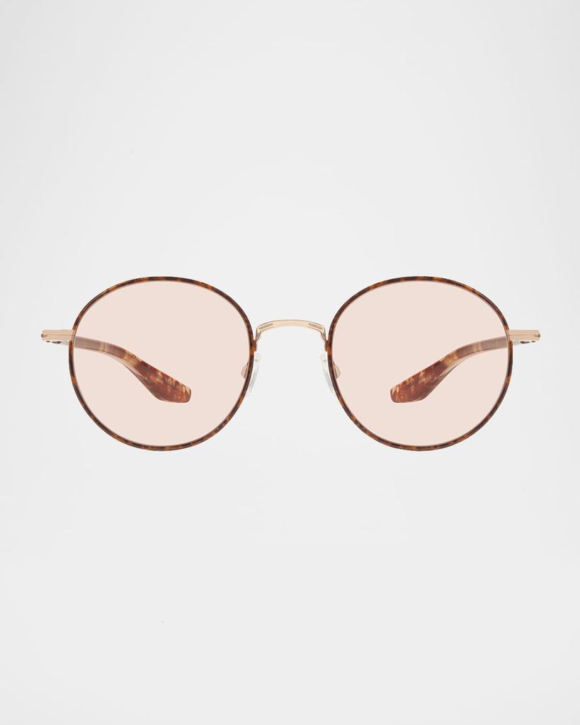 Barton Perreira Caster Round Titanium Sunglasses