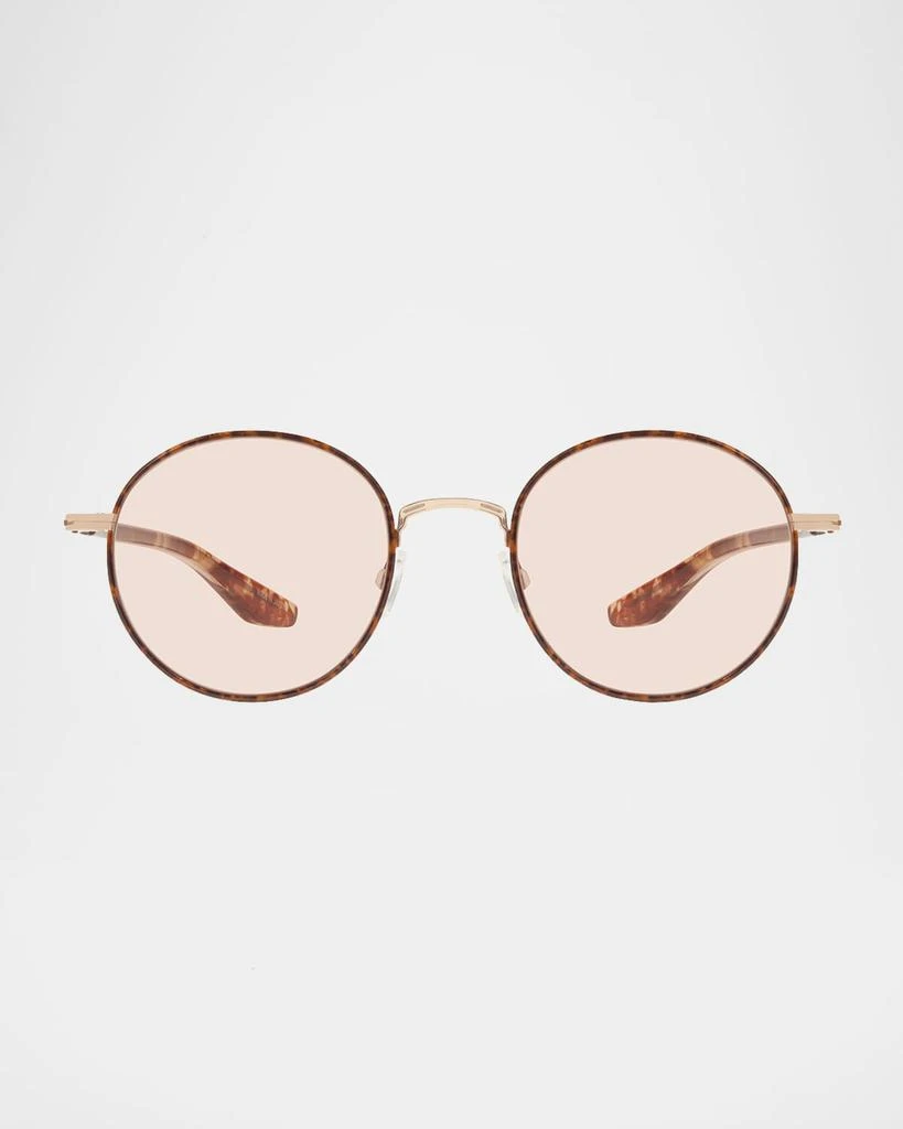 Barton Perreira Caster Round Titanium Sunglasses 1