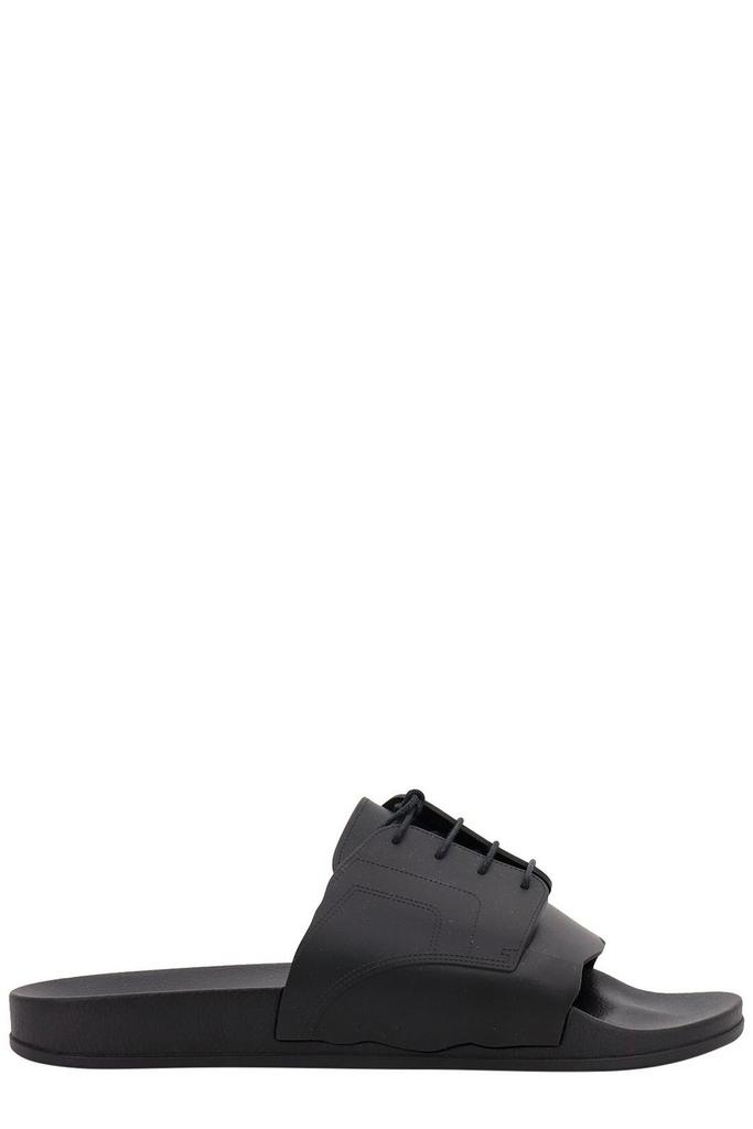 MAISON MARGIELA Black Lace-Up Slides - Sandals - BeyondStyle
