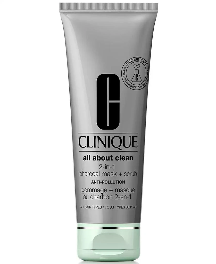 Clinique All About Clean™ 2-in-1 Charcoal Face Mask + Scrub, 3.4-oz. 1