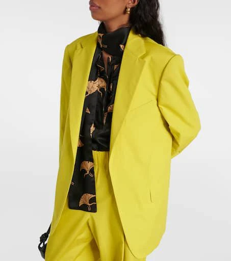 Dries Van Noten Oversized cotton poplin blazer 6