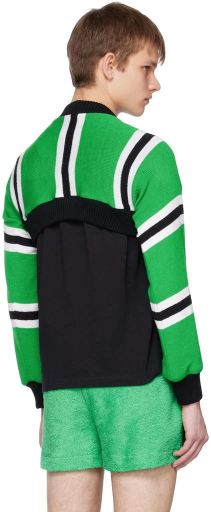 Adam Jones Green 'Football Scarf' Sweater 3