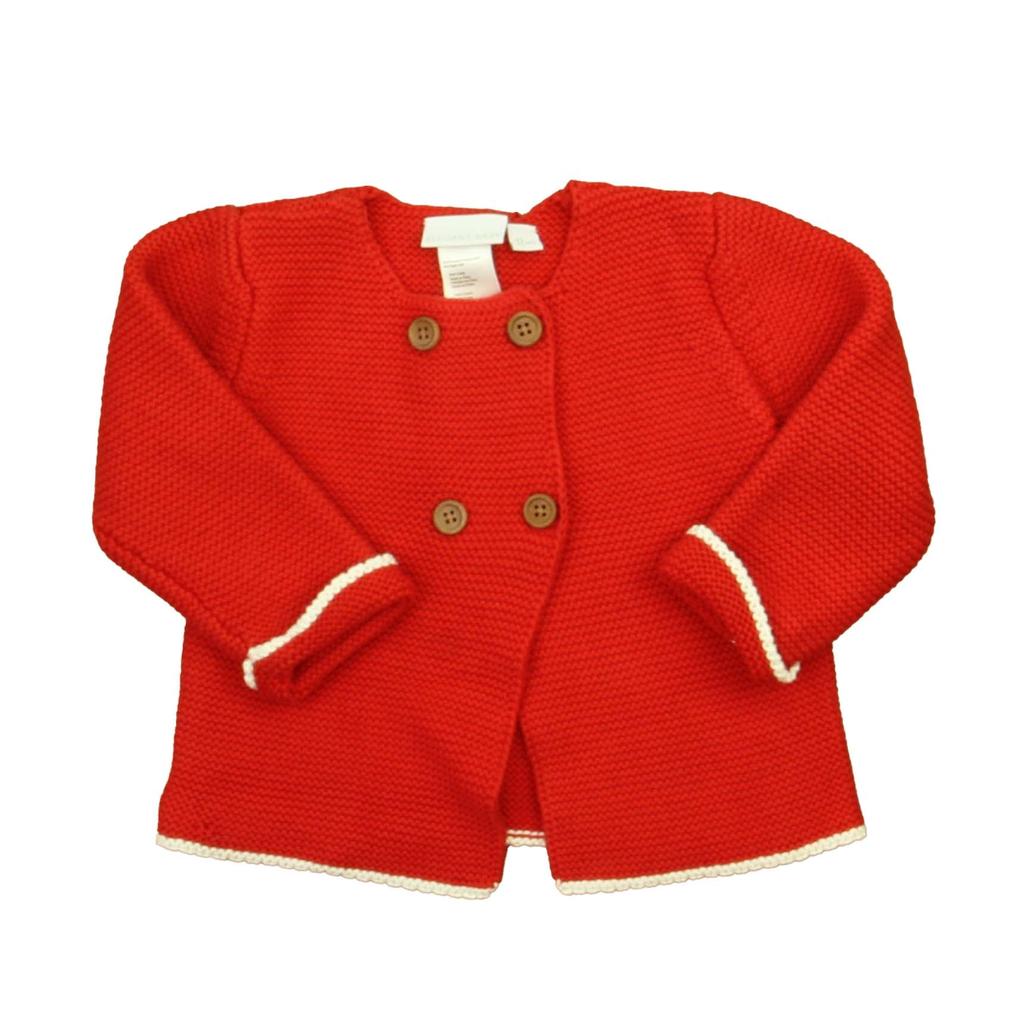 Elegant Baby Girls Red Cardigan