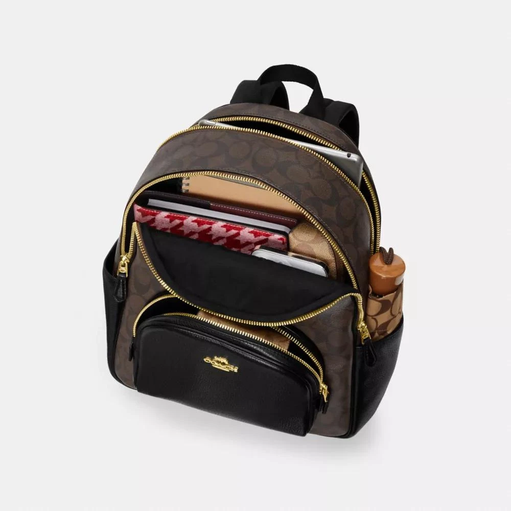 Coach Court Backpack In Signature Canvas 5