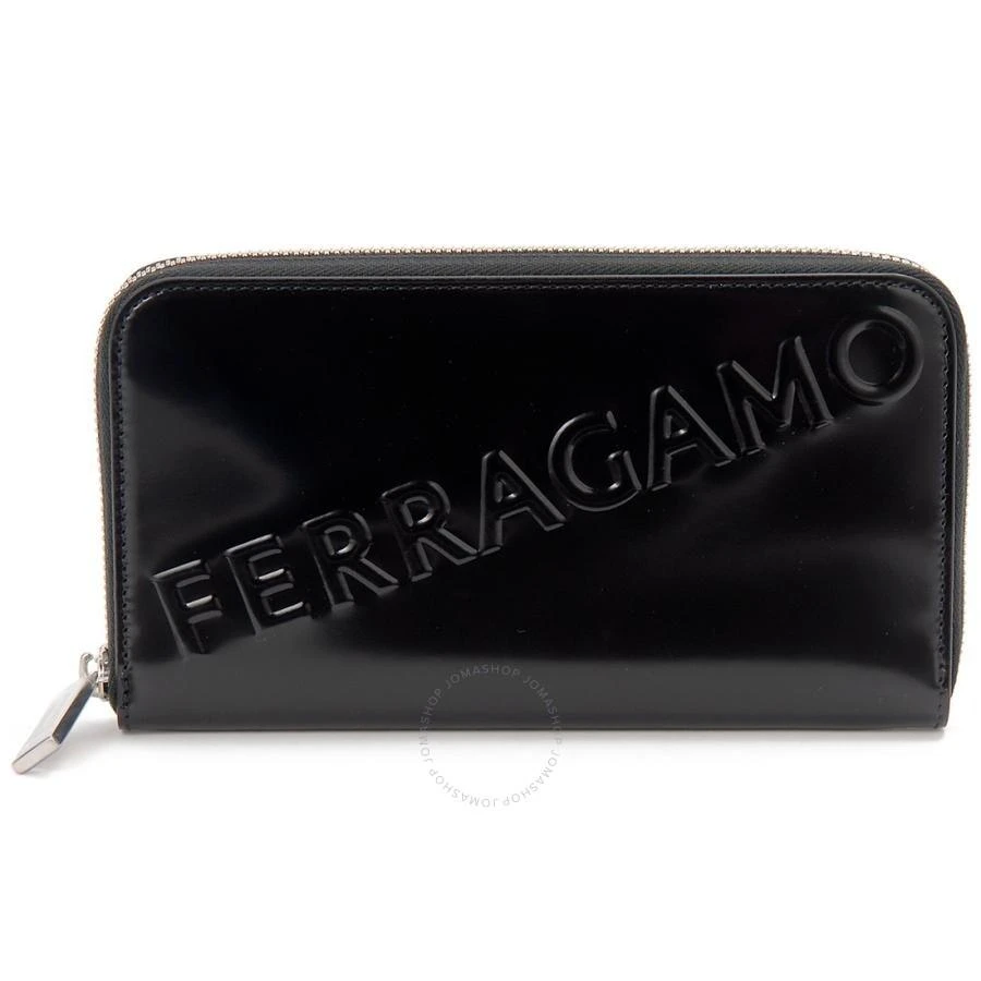 Salvatore Ferragamo Men's Embossed Long Leather Wallet 1