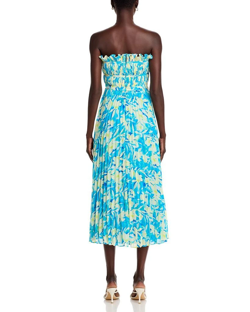 AMUR Scottie Floral Strapless Midi Dress 4