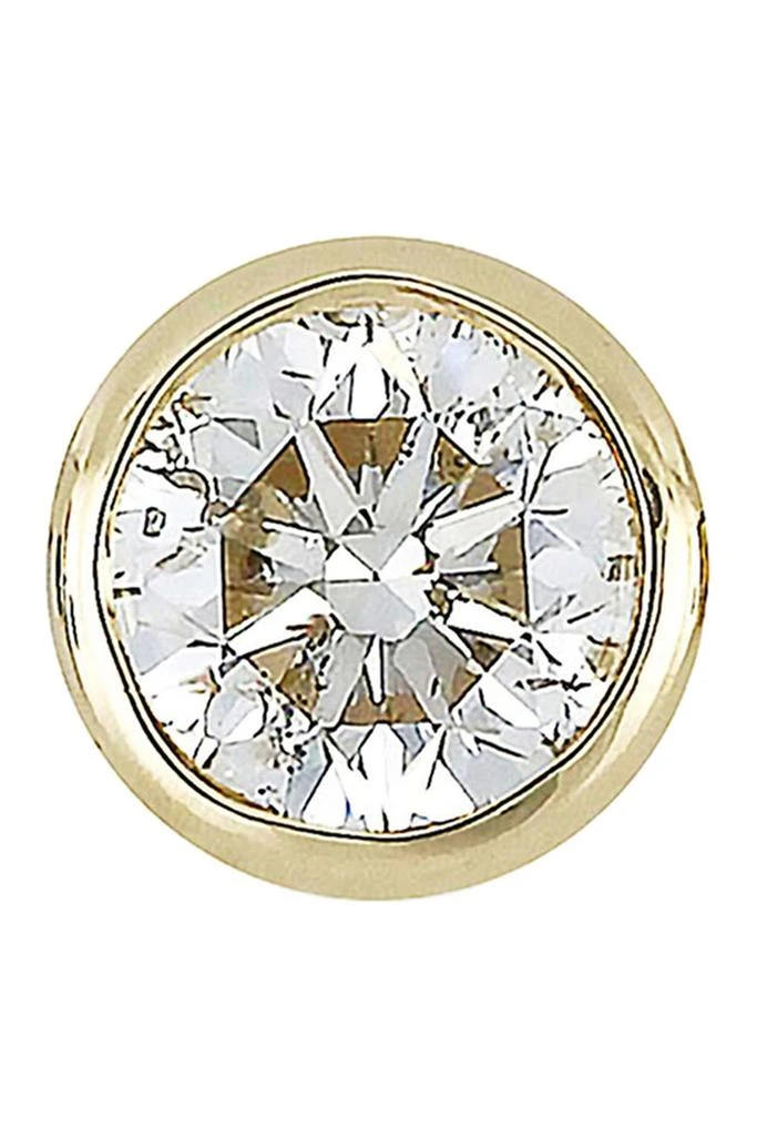 Bony Levy Single Bezel Set Diamond Stud Earring - 0.37 ctw 2