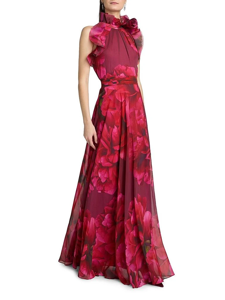 Teri Jon Ruffled Floral Chiffon Organza Halterneck Gown - Dresses & Skirts - Free Shipping - BeyondStyle Teri Jon Ruffled Floral Chiffon Organza Halterneck Gown - Dresses & Skirts - Free Shipping - BeyondStyle
