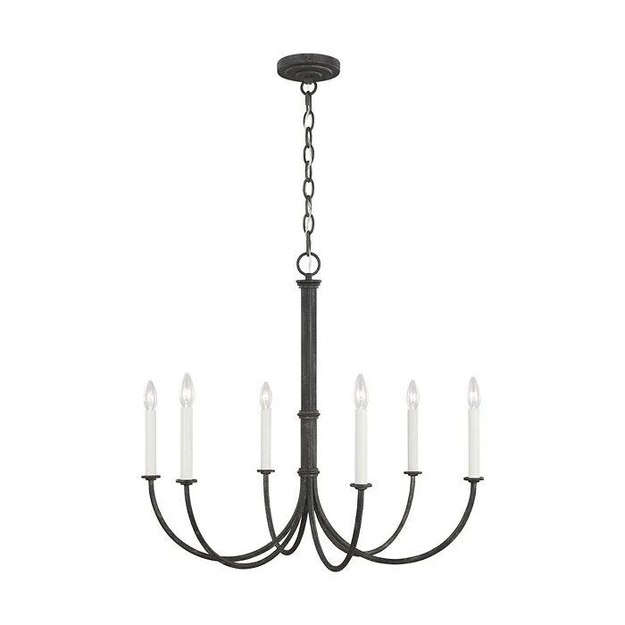 C&M by Chapman and Myers Chapman & Myers Champlain Small 6 Light Chandelier 1