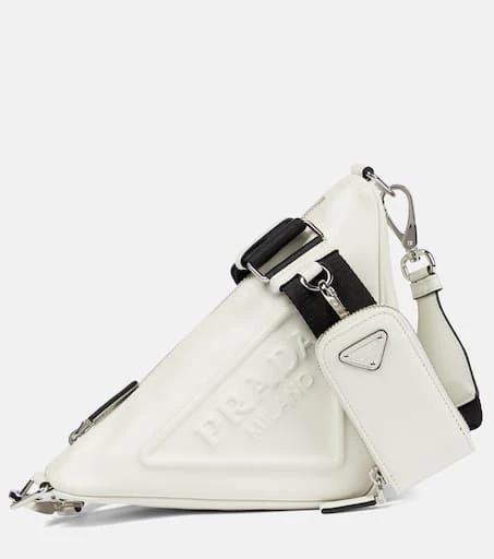 Prada Triangle leather shoulder bag 1