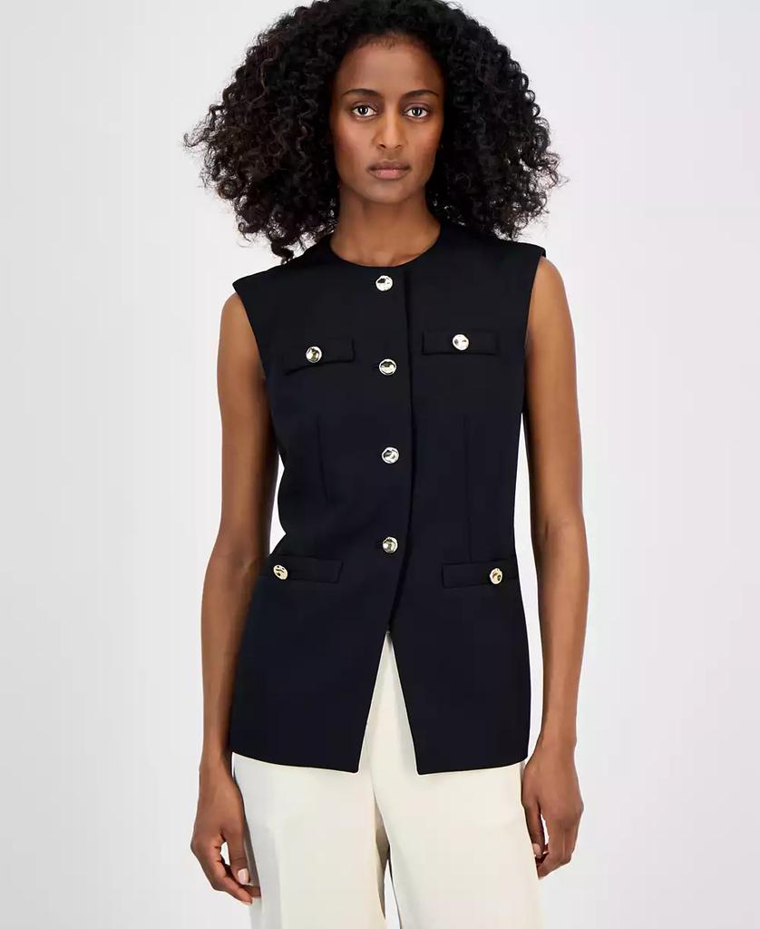 Anne Klein Women's Four-Button Vest