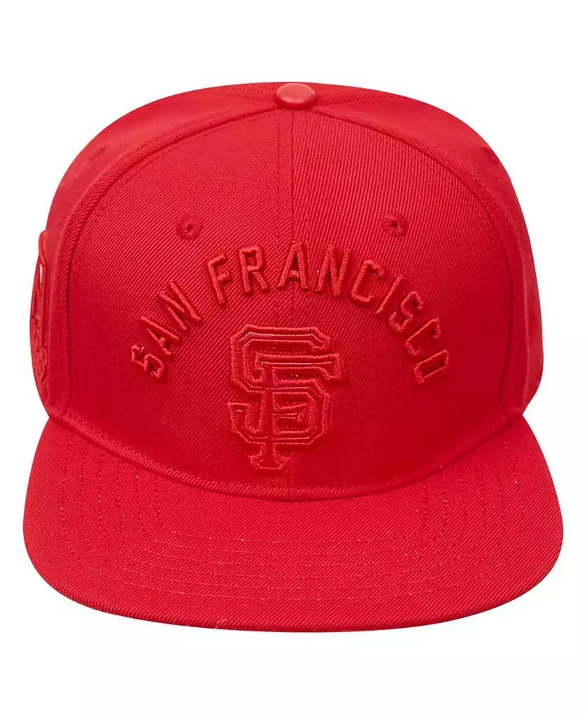 Pro Standard Men's San Francisco Giants Triple Red Snapback Hat 3