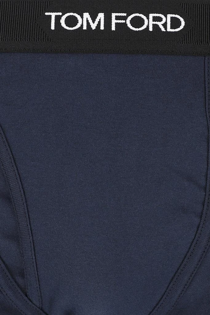 Tom Ford Dark blue stretch cotton boxer 3