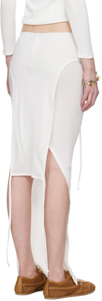 Eckhaus Latta White Flip Midi Skirt 3