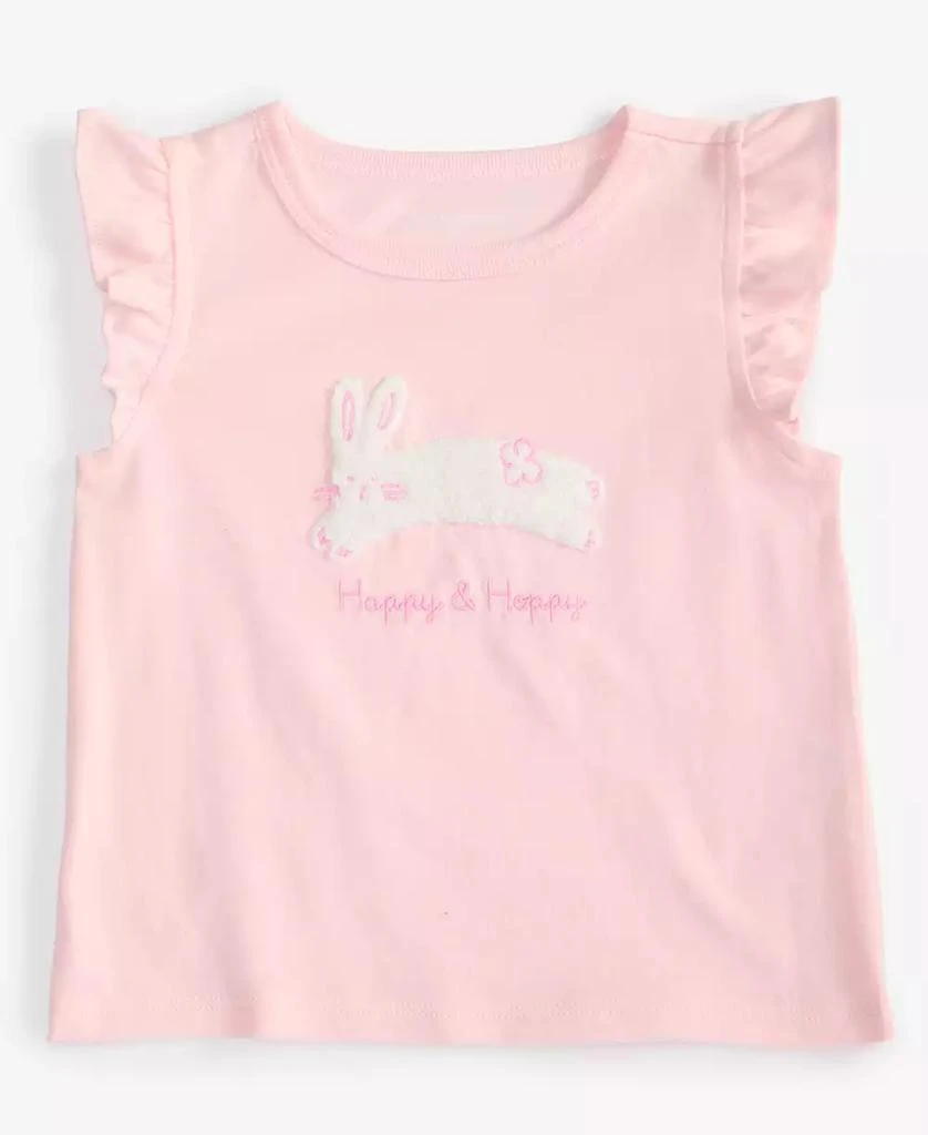 First Impressions Baby Girls Happy & Hoppy Flutter-Sleeve T-Shirt, Exclusively at Macy's 1