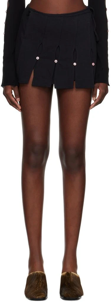 RUI Black Cutout Miniskirt 1