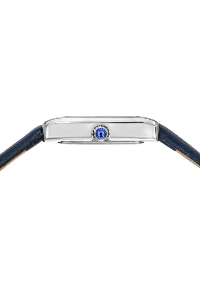 Porsamo Bleu Karolina Diamond Leather Strap Watch, 21.5mm x 30mm - 0.06 ctw 3