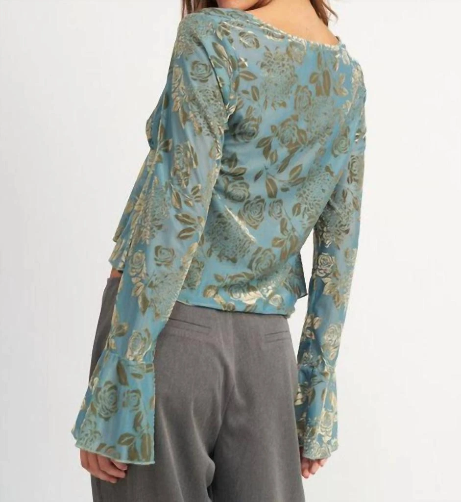 EMORY PARK Emory Park - Willa Tie Front Floral Top 3