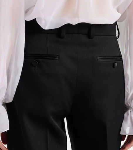 Dolce 
Gabbana Wool and silk gabardine wide-leg pants 5