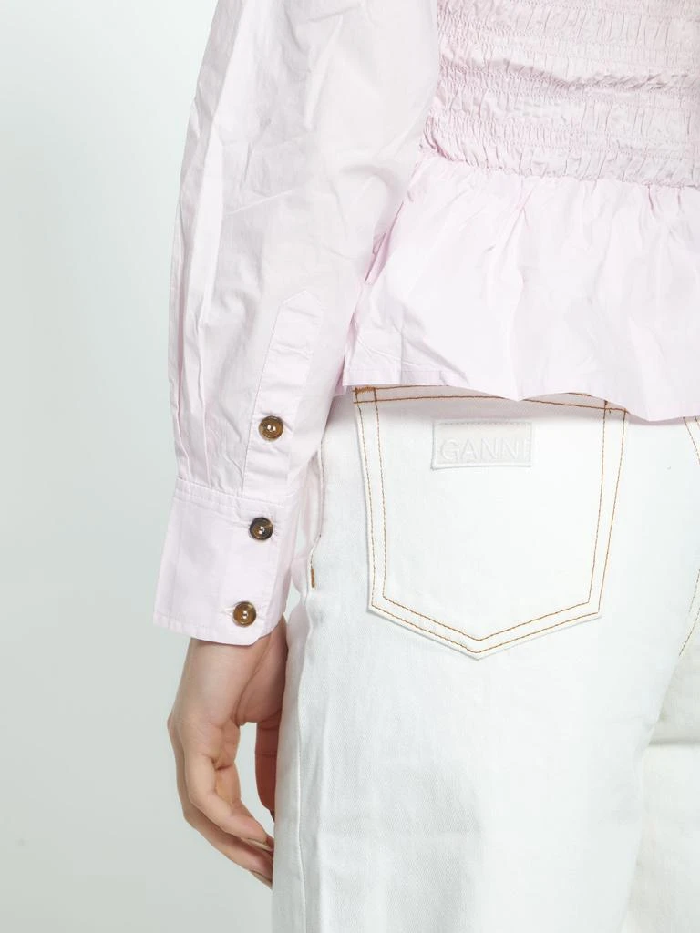 Ganni Cotton poplin blouse 4