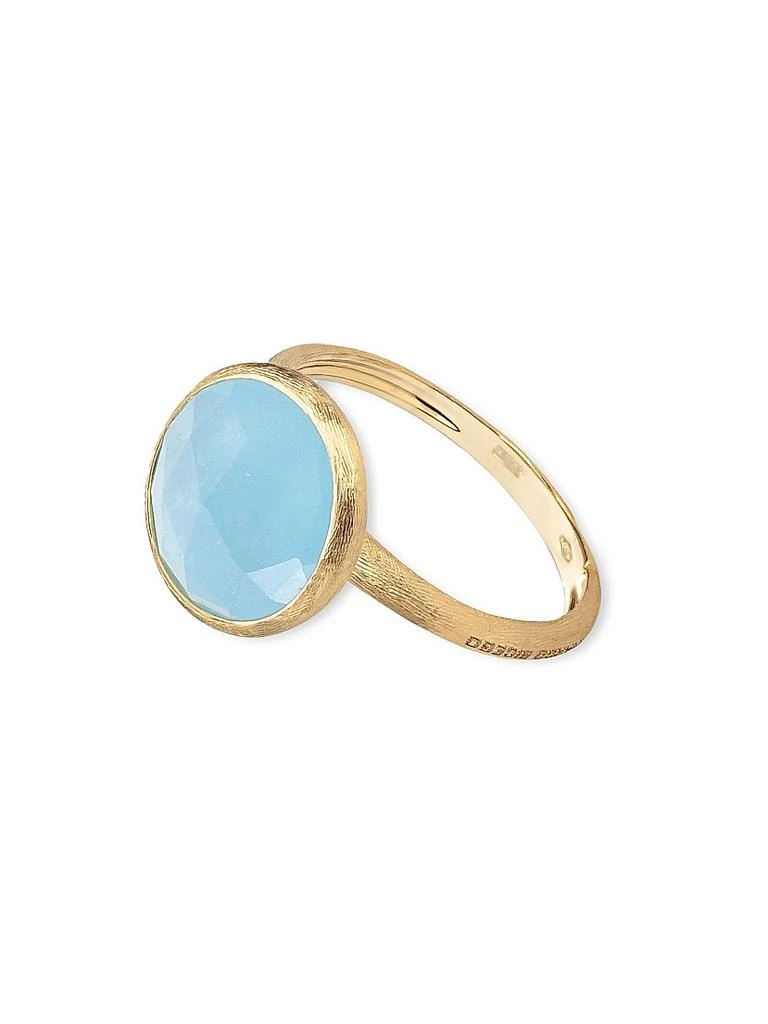 Marco Bicego Jaipur Color 18K Yellow Gold 
Aquamarine Cocktail Ring