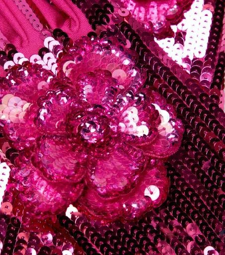 Valentino Floral sequined gloves 2