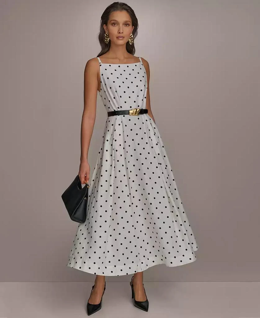 Donna Karan Women's Polka-Dot A-Line Dress 1