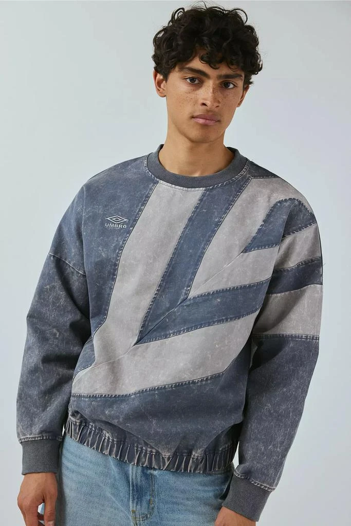 Umbro Umbro Washed Diamond Drill Crew Neck Sweatshirt 1