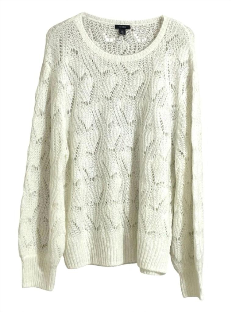 Halogen Halogen - Open Knit Wool Blend Sweater