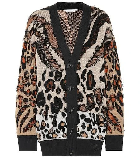 Stella McCartney Animal-jacquard cardigan 1