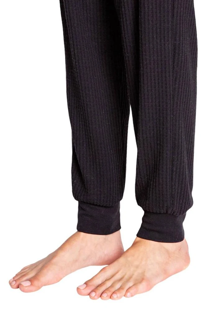 PJ Salvage Plush And Thermal Sweatpants In Black 5