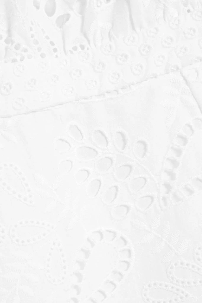 Saloni Grace off-the-shoulder broderie anglaise cotton midi dress 4