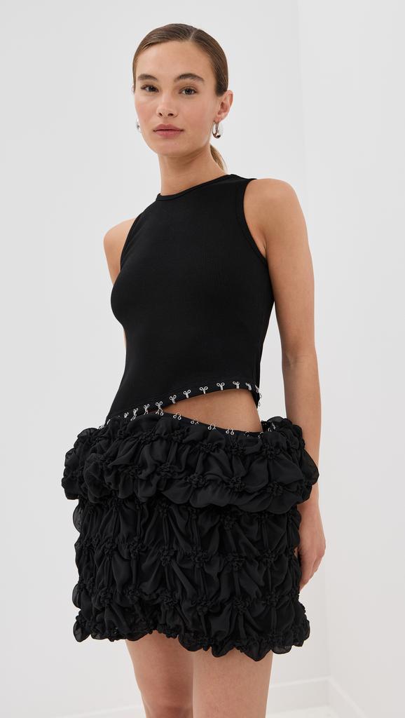 Rokh Broken Tulle Sleeveless Dress