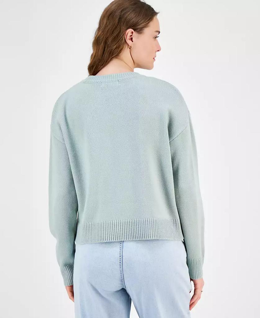 Hooked Up by IOT Juniors' Novelty Verbiage Sweater