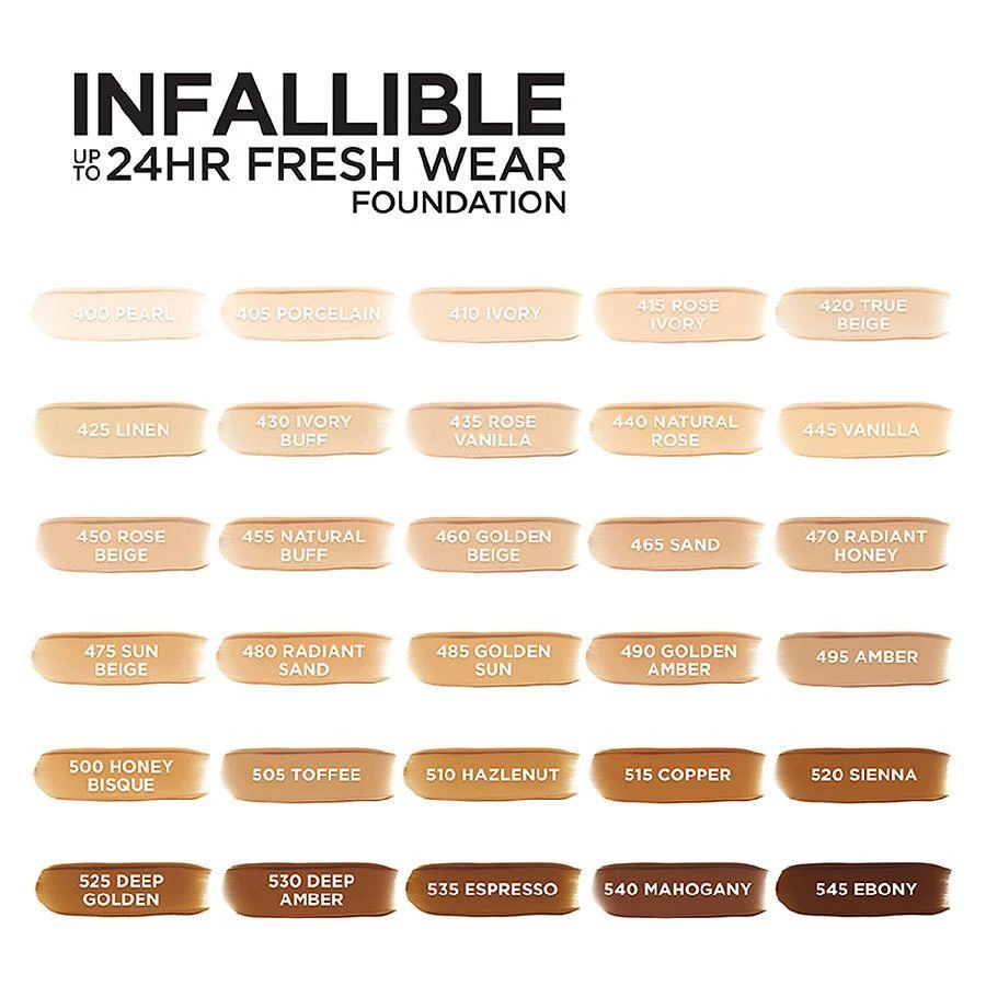 L'Oreal Paris 24 Hour Fresh Wear Foundation, Lightweight 7