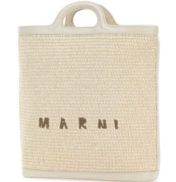 Marni LEATHER AND FABRIC BAG 2