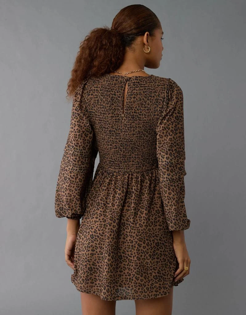 AE AE Long-Sleeve High Neck Mesh Mini Dress 6