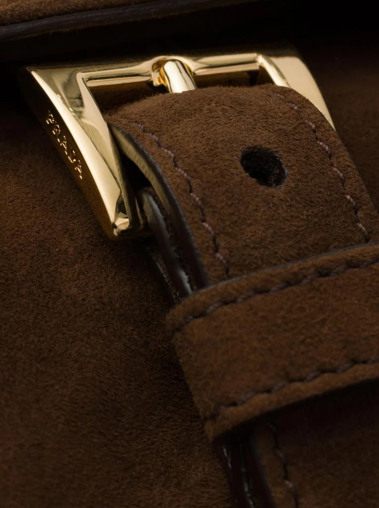 Prada EXPLORE MEDIUM SUEDE SHOULDER BAG 9