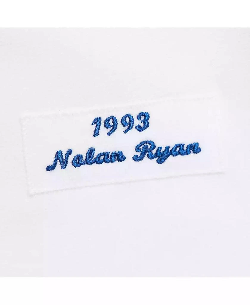 Mitchell & Ness Men's Nolan Ryan Nolan Ryan White Texas Rangers 1993 Cooperstown Collection Authentic Jersey 3