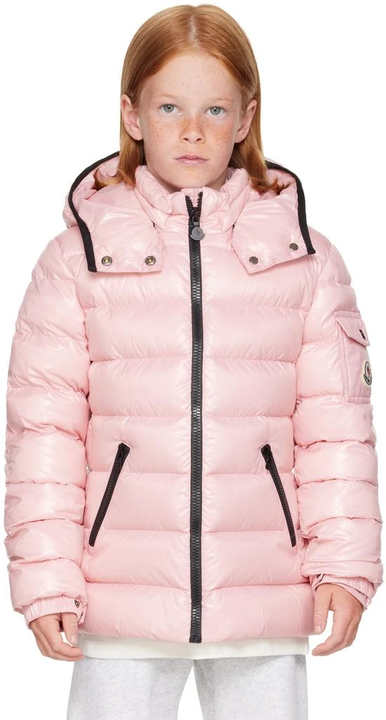 Moncler Kids Pink Bady Down Jacket 1