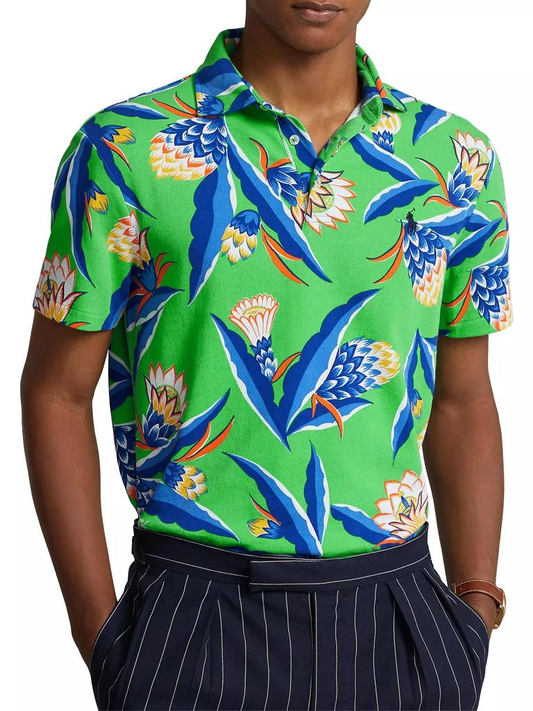 Ralph Lauren French Terry Floral Polo Shirt 3
