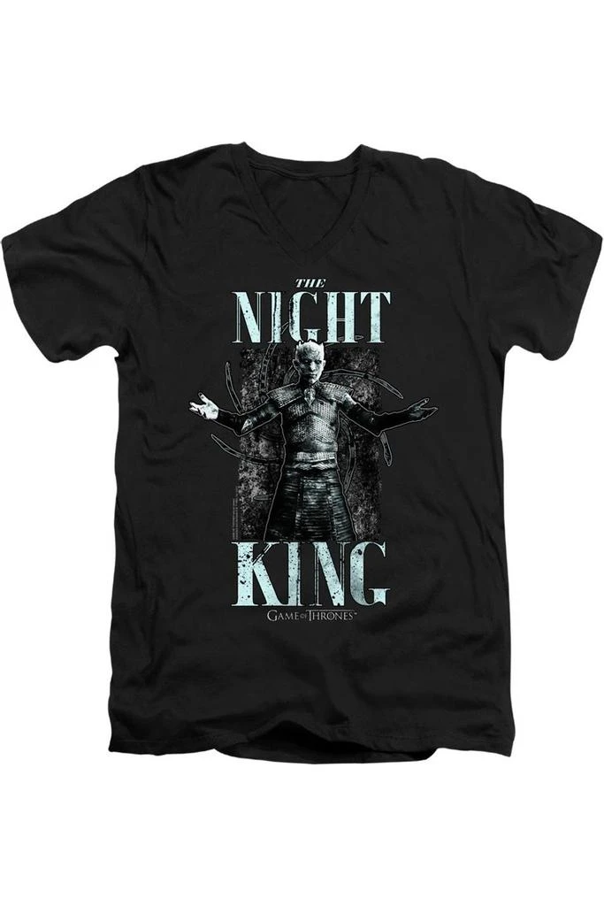 Gildan Game Of Thrones The Night King Short Sleeve Adult V Neck Premium Cotton Tee / T-Shirt 1
