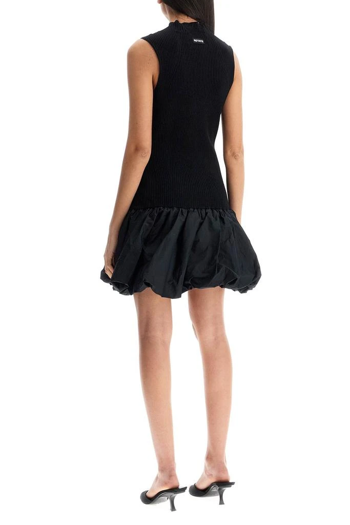 ROTATE Birger Christensen Black Mini Knitted Dress 3