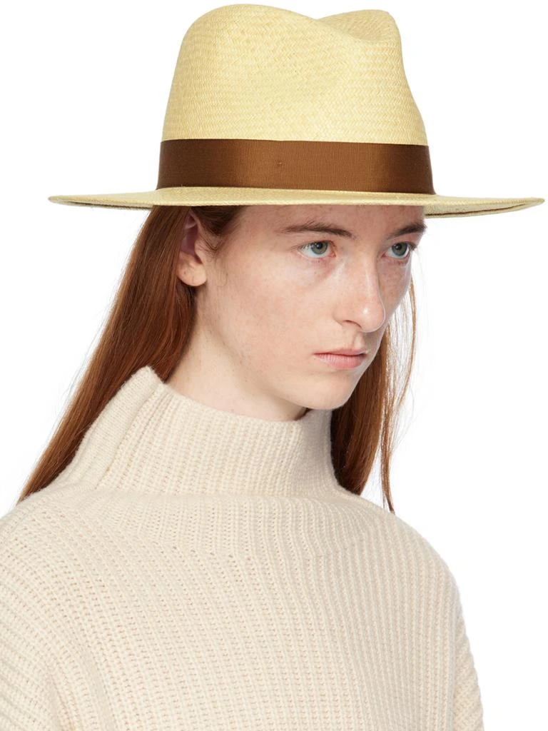 Rag & Bone Beige Trim Panama Hat 2