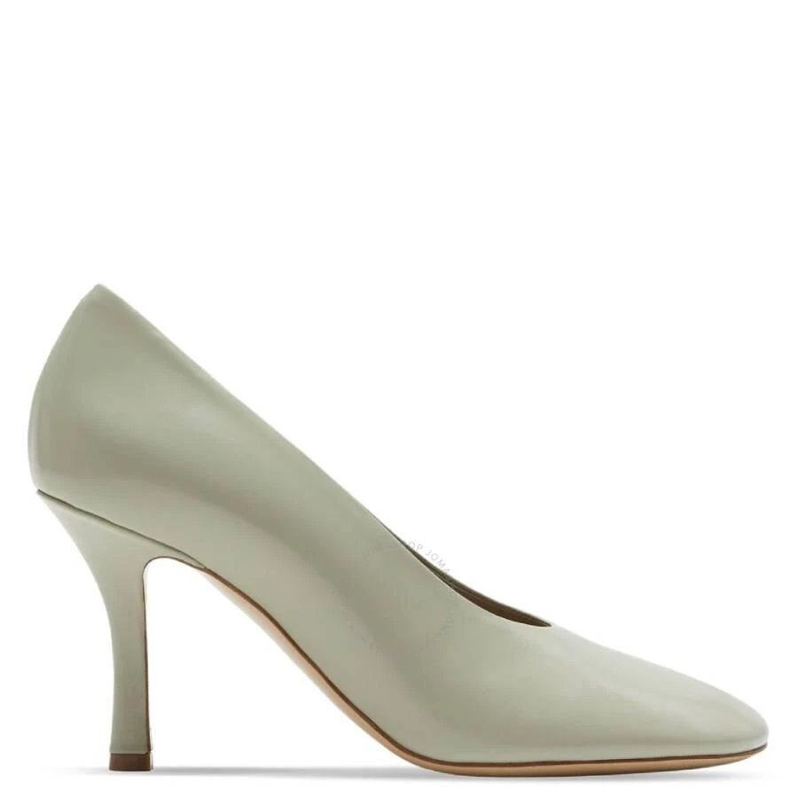 Burberry 85mm Slip-On Leather Pumps 1