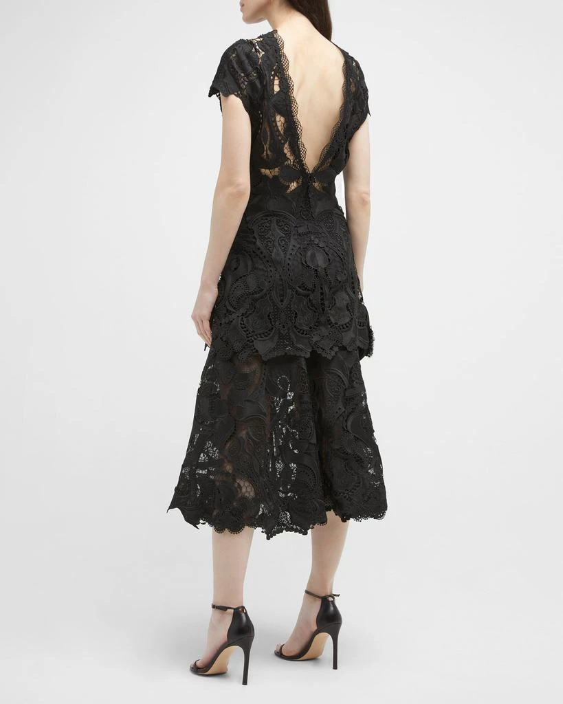 Jonathan Simkhai Guipure Lace Belted Midi Dress 4