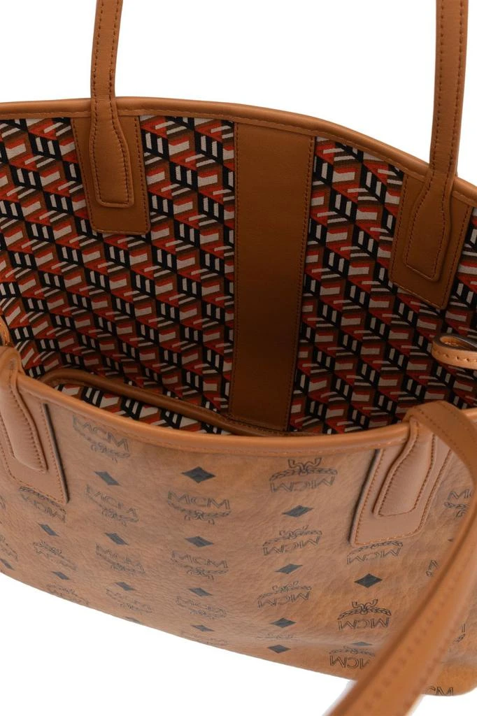 MCM MCM Allover Logo Printed Shopper Bag 4