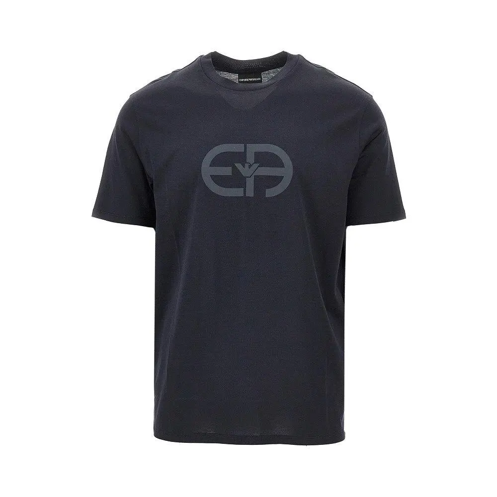 Emporio Armani T-shirt in misto lyocell con logo